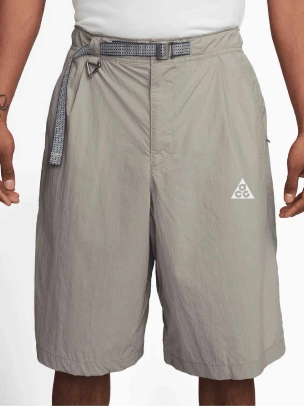 Nike ACG Orb Weaver UV Repel Oversized 12" Shorts Gray (HJ2887-009) Mens Size M